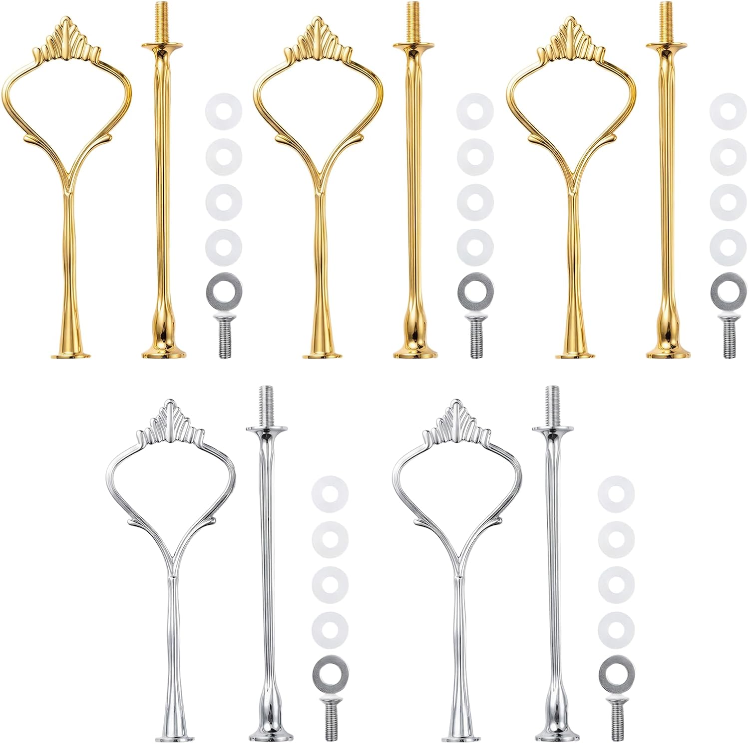 Tiered Tray Hardware Kit,5 Sets Cake Tier Stacking Kit for DIY Food Stand
