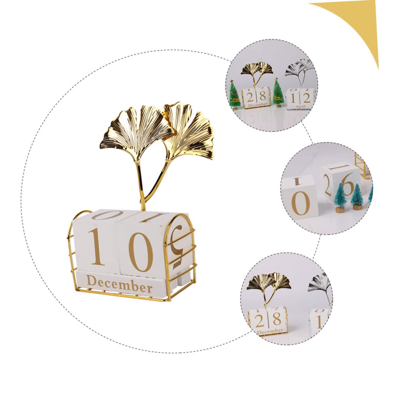SHINEOFI 5pezzi Desktop Calendar Con Blocchi Regolabili Calendario Da Tavolo Riutilizzabile Per Ufficio e Casa Decorazione Adorabile Per Ogni Per Festività e Occasioni Speciali