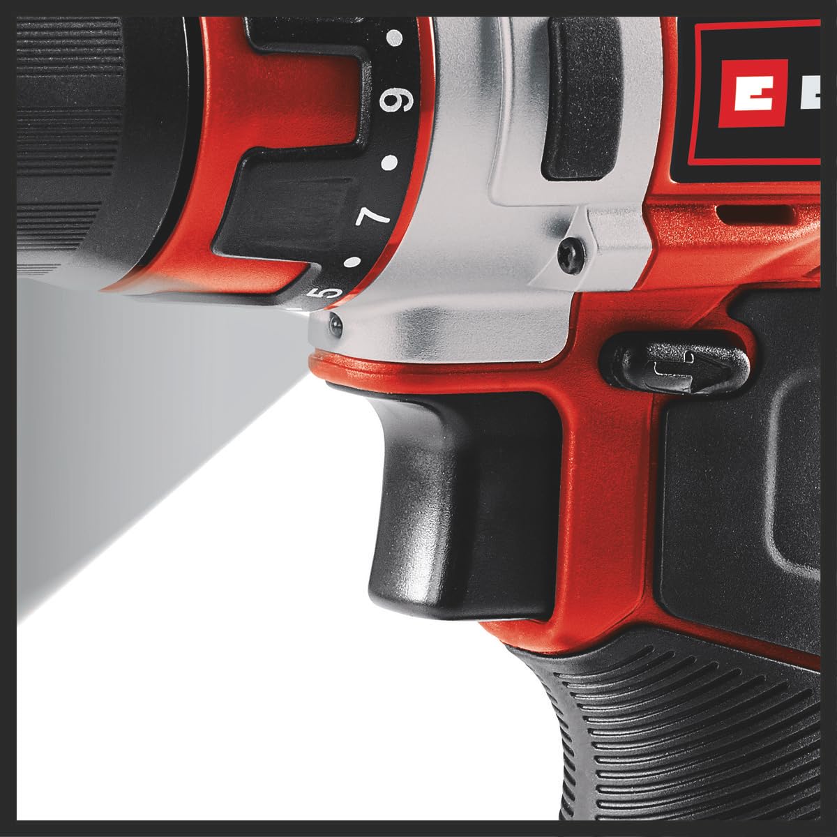 Einhell TE-CD 12/1 Li wiertarka akumulatorowa 1 x 2,0 Ah (30 Nm, 2-biegowa, elektroniczna regulacja prędkości, światło LED, wytrzymała metalowa przekładnia, ergonomiczna konstrukcja + miękki uchwyt, w