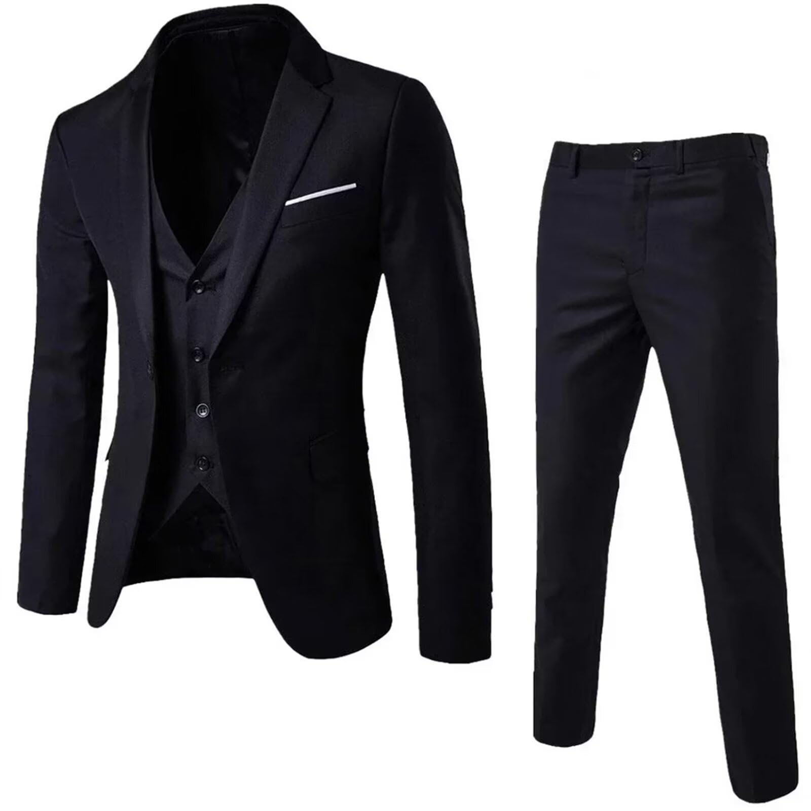 BOBTHE SUIT COMPANY 3Pスーツ 3着セット Amazon.com: Suits for Men 3 Pieces Mens Suit Vest and Pants