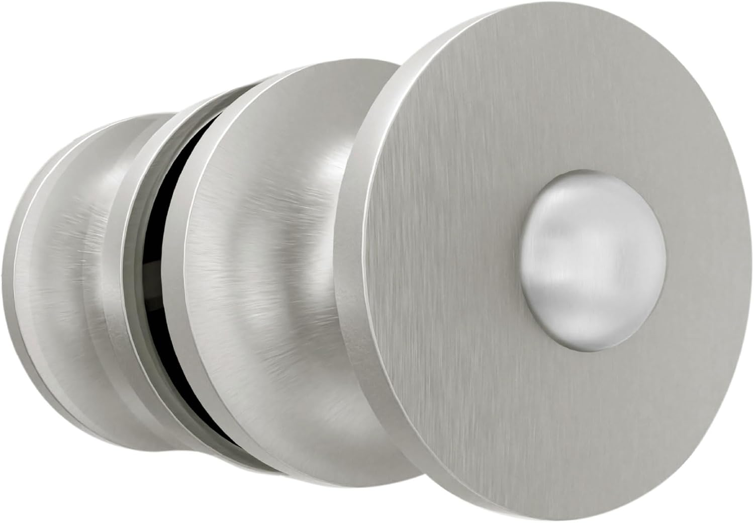 Shower Door Handle, Anti-Collision Glass Door knob Compatible with 6-10mm Glass, Double Side Shower Door Pull with Brushed Nickel.