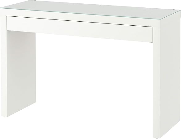 IKEA MALM dressing table white with glass top 120 x 41 x 78 cm : Amazon ...