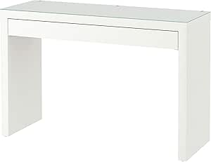 IKEA MALM dressing table white with glass top 120 x 41 x 78 cm : Amazon ...