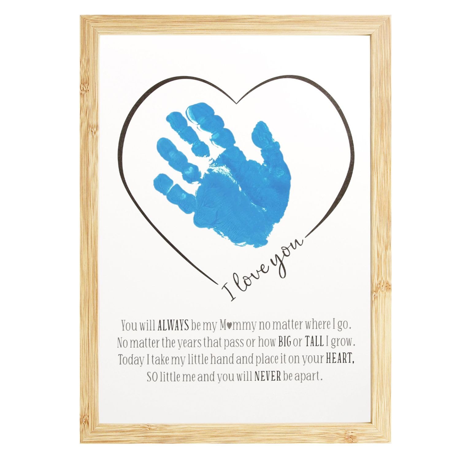 CJ&M Mothers Day Handprint Craft, Mom Gift, Gifts for Mommy from Kids, DIY Kid Craft Kit, Handprint Art, Mother's Day Gift, Valentine's Day, Christmas