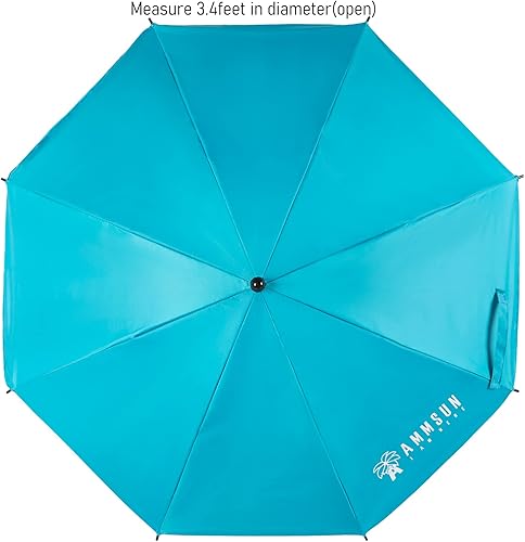 Miniatura 6 de AMMSUN Chair Umbrella with Adjustable Clamp 43 inches UPF 50+,Portable Clip on Patio Chair,Beach Chair