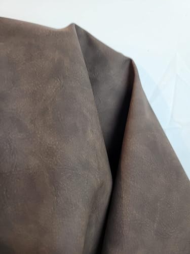 NAT Leathers Cafe Tumbled Nubuck suave de piel sintética vegana Vegano aprobado por Peta  1 yarda (36 pulgadas de largo x 54 pulgadas de ancho)