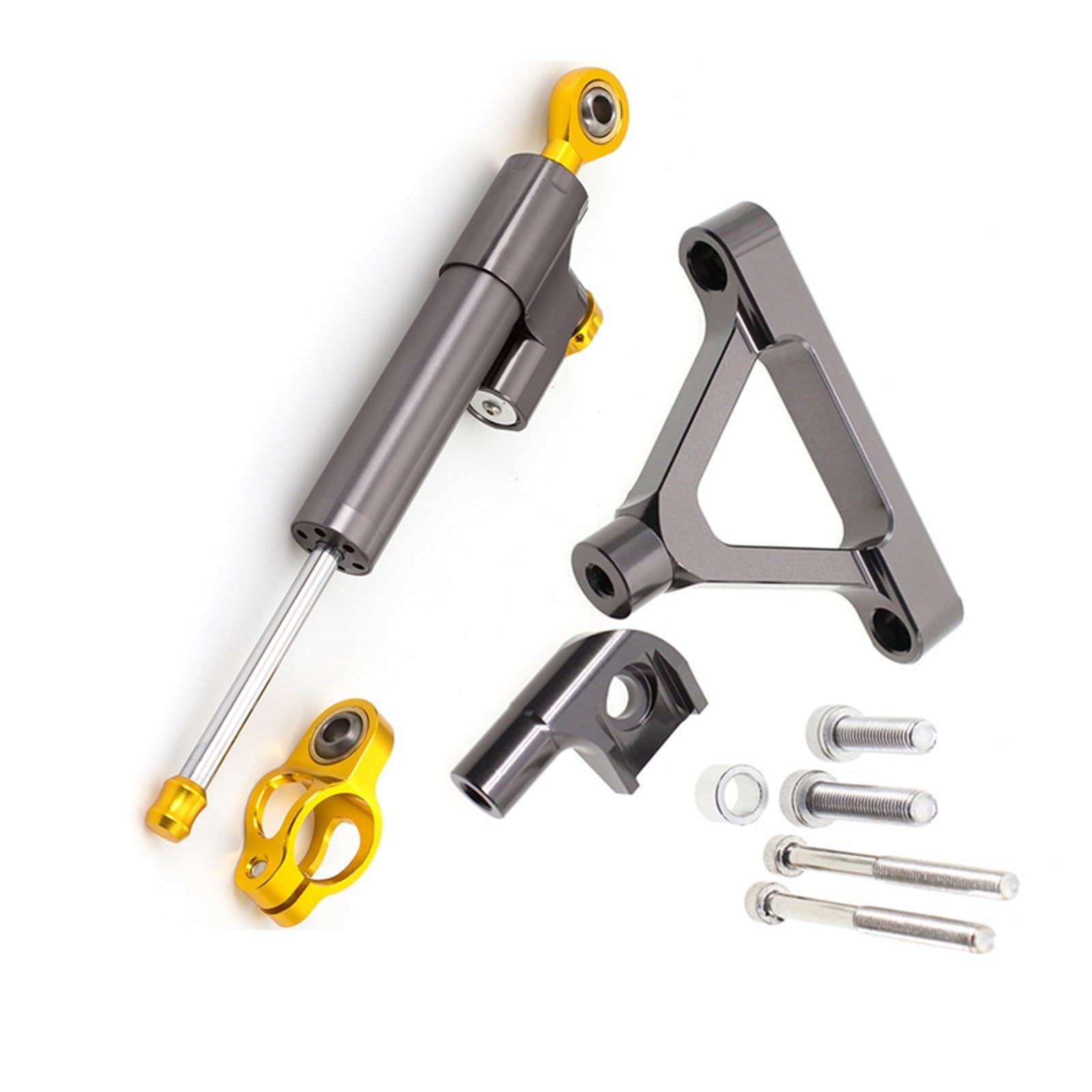 Lenkungsdämpfer Motorrad-Ersatzteil: Lenkungsdämpfer Inkl. Montagesatz Für Kawasaki ZX10R ZX-10R ZX 10R 2004 – 2005(Grey)