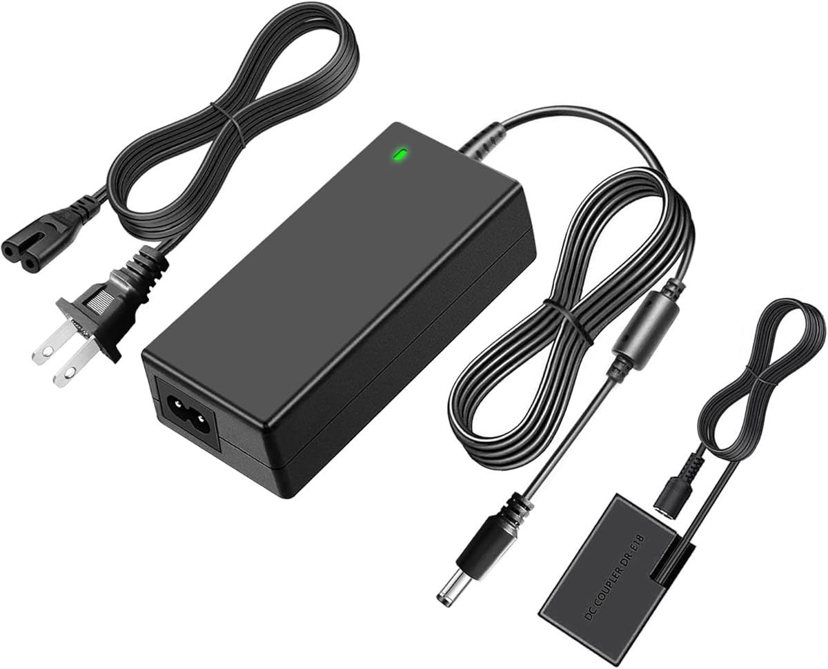 Amazon.com : TKDY for Canon R50 Dummy Battery LP-E17 DR-E18 DC Coupler and ACK-E18 Power Supply Kit, fit for Canon EOS R50 R100 R8 R10 RP, Rebel T6i T7i T8i T6s SL3 SL2 77D 800D Digital Cameras. : Electronics