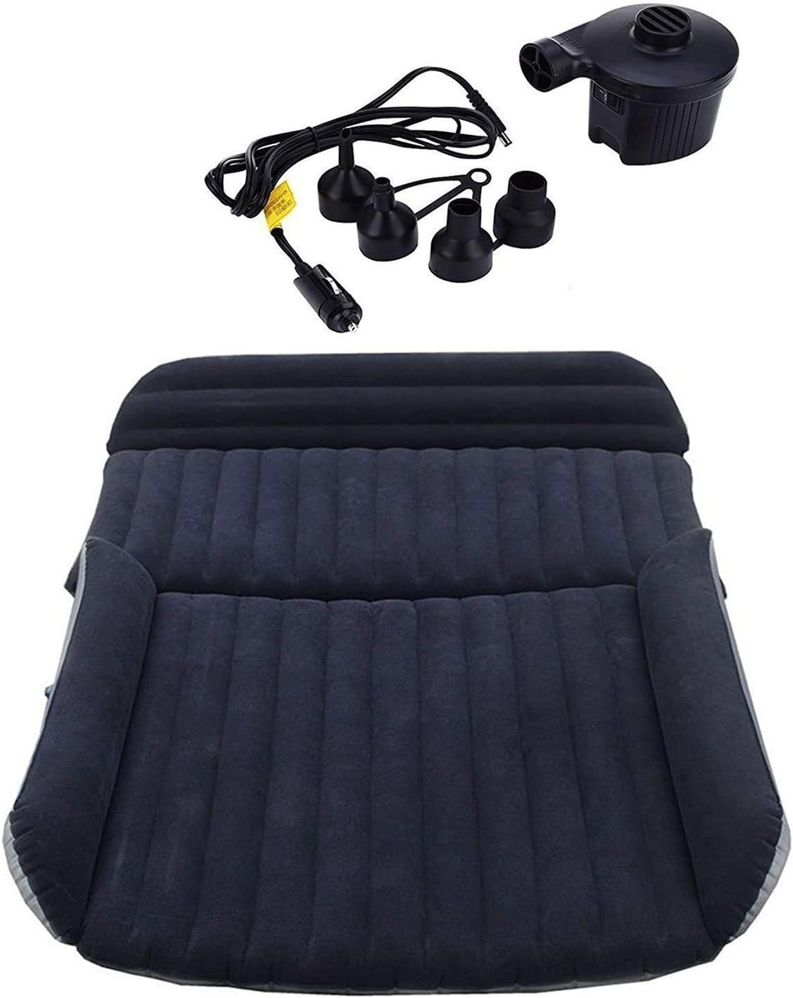 SanBouSi Matelas Gonflable Pour Voiture SUV - Amovible Et Épais Pour Le Camping - Avec 2 Coussins Et Pompe