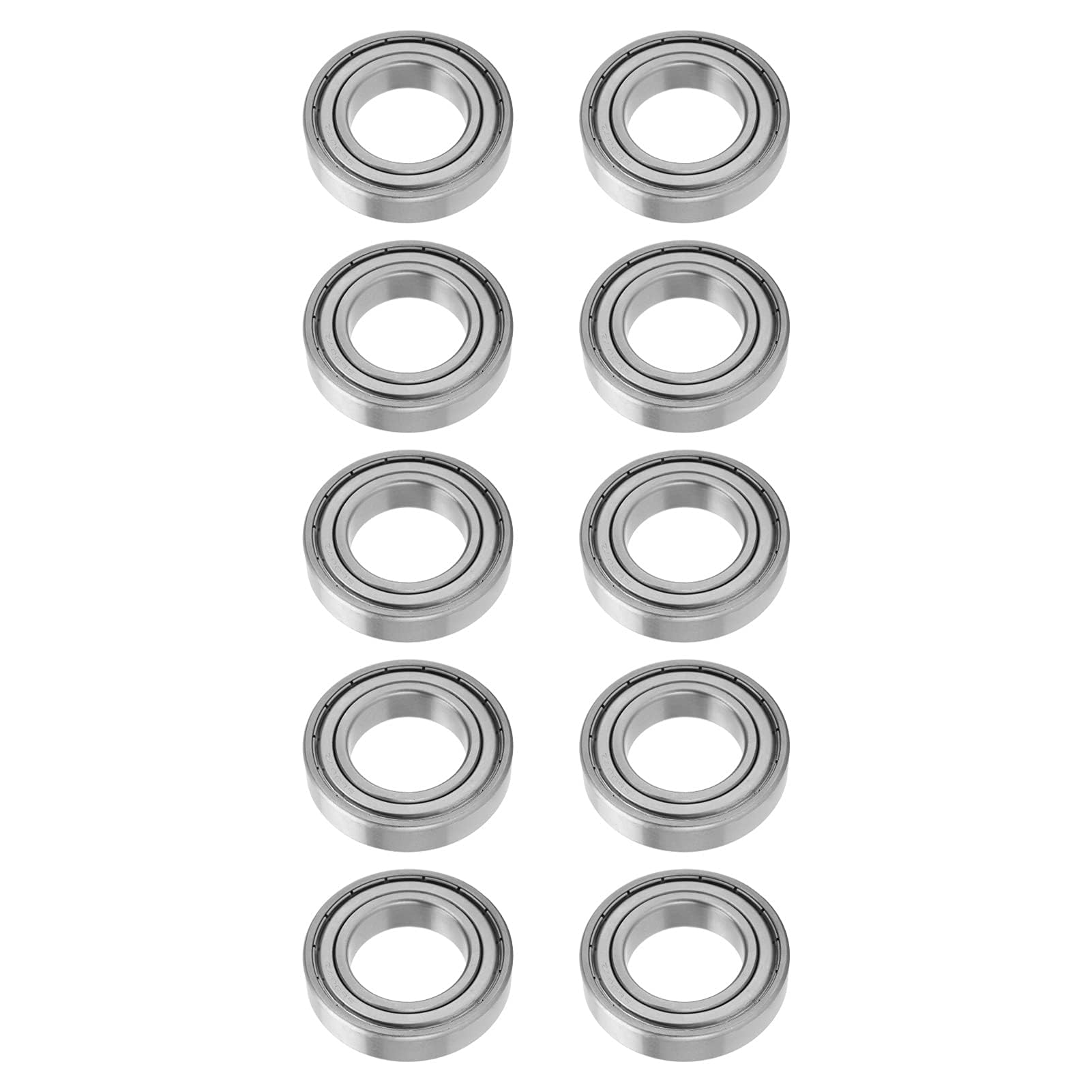 10-teiliges Miniaturlager S6007ZZ, doppelt abgeschirmte Wälzlager aus Edelstahl, 62 x 35 x 14 mm, für industrielle Walzmaterialien