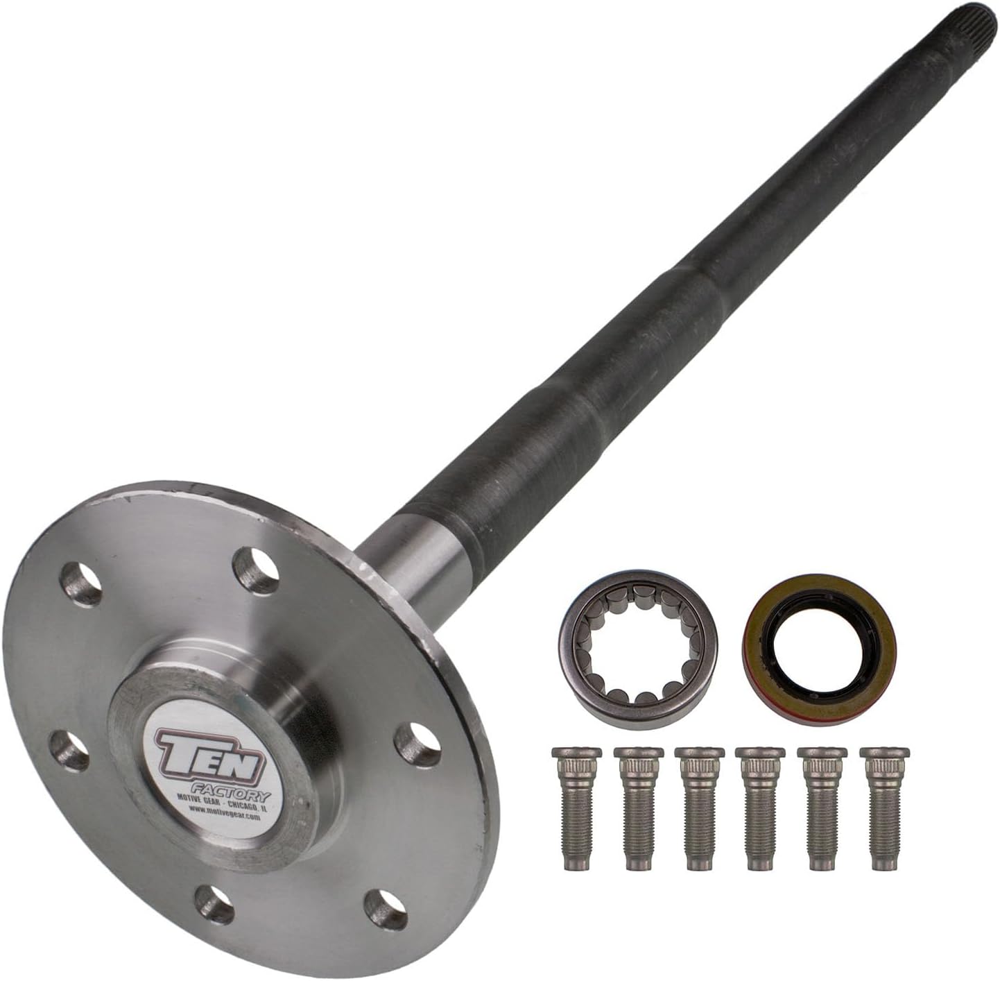 TEN Factory MG27129 Bolt Pattern Spline Drive Axle Shaft Assembly for GM 8.625, 10-Bolt 30 Spline 33.56" Length 6x5.5 – Fits Cadillac Chevrolet GMC Yukon Rep. GM 12471369, Alloy USA 17129, 447-2457