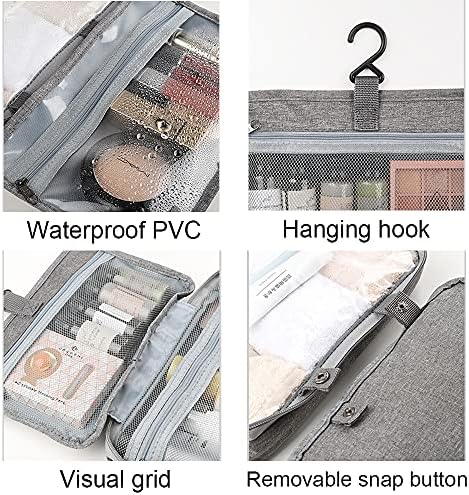 Toiletry Bag Travel Bag Organizer,4 Sections Water-resistant Cosmetic Bag Makeup Bag with Hanging Hook,Large Capacity Cosmetic Travel Toiletry Organizer 6 Toiletry Bag Travel Bag Organizer,4 Sections Water-resistant Cosmetic Bag Makeup Bag with Hanging Hook,Large Capacity Cosmetic Travel Toiletry Organizer