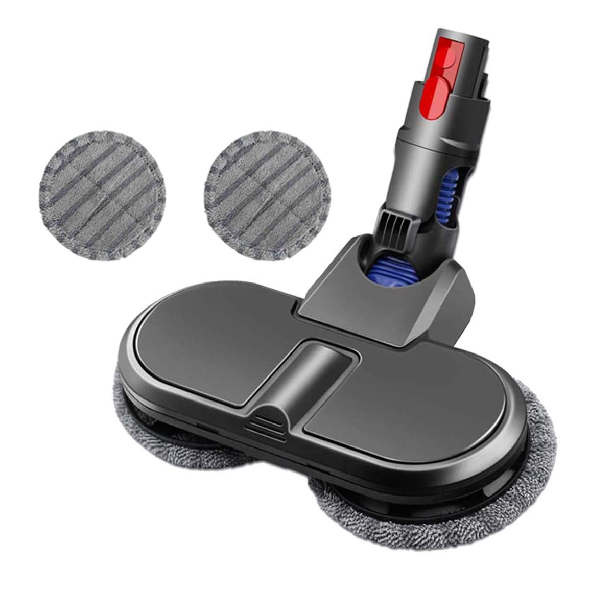 Mop Head,Cabezal de escoba eléctrica húmeda y seca para Dyson V11 V10 V8 V7 Serie Aspiradora sin hilos, recambio de cepillo de suelo para parque/suelos duro,,2 paño lavable