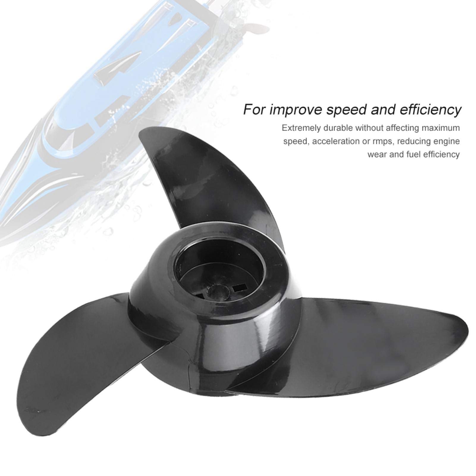 Kunststoff-AußEnborder-Propeller, Novelbee 7,4 X 5,7-Leichtmetall-Bootspropeller FüR Nissan Tohatsu Evinrude Johnson 2,2-3,3 Ps AußEnbordmotor, Einfach Zu Warten Und Zu Reparieren