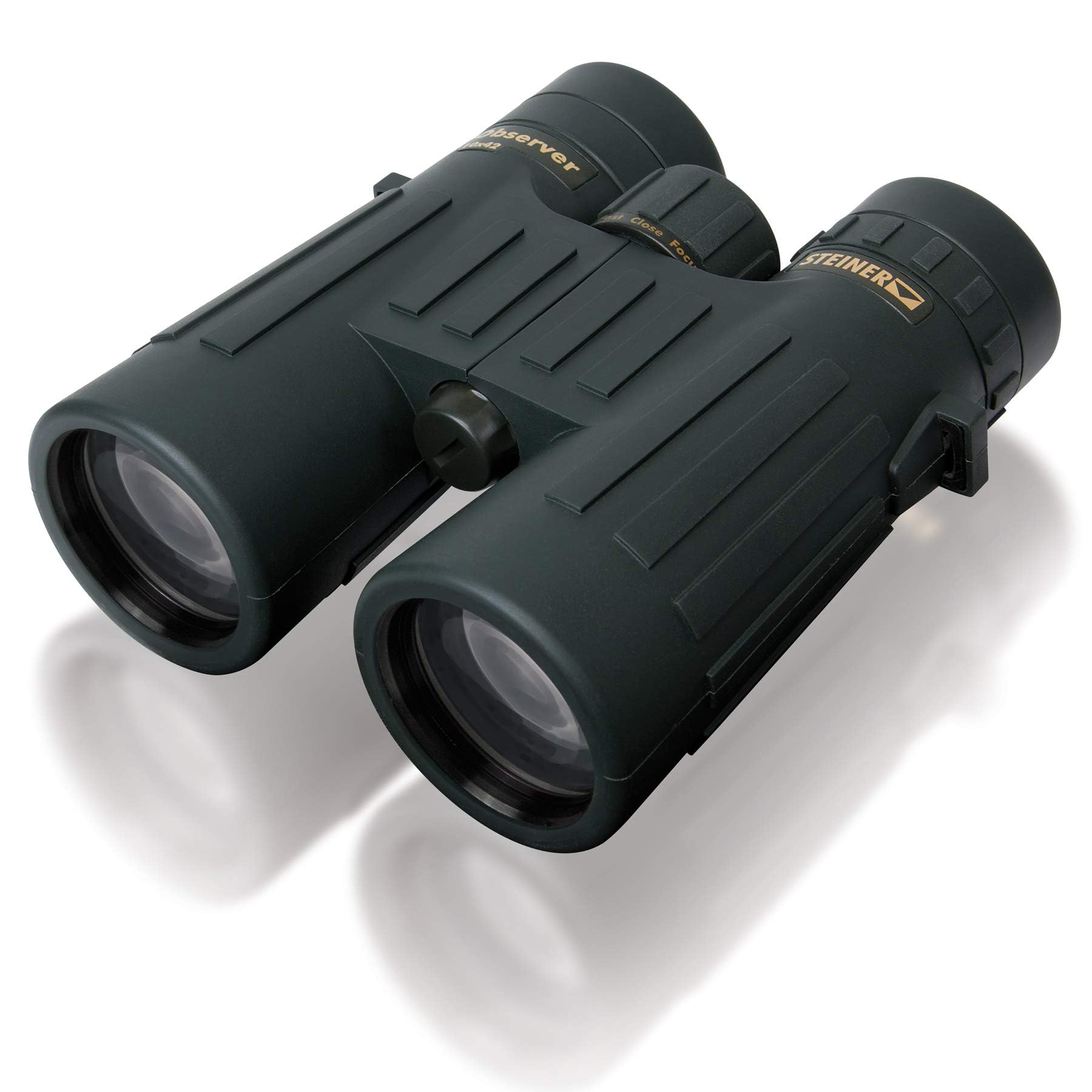 STEINER Jagd-Fernglas Observer 10x42 - Deutsche Marken-Qualität, 10 Jahre Garantie, leichtes Dachkantdesign, kompakt, robust, 10-Fach Zoom, Profi-Jagdfernglas für jeden Einsatz