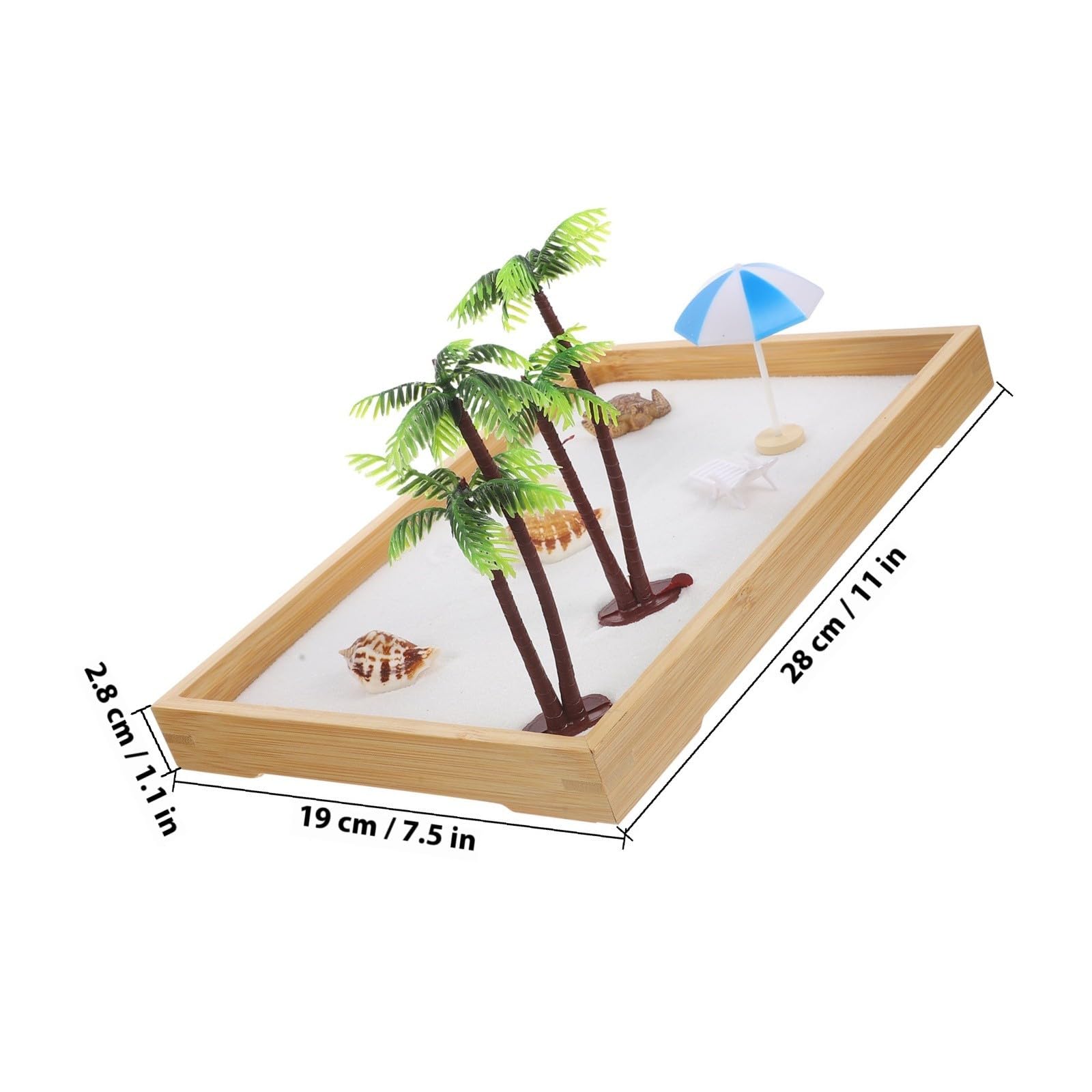Adorno de Paisaje en Miniatura de Playa para Escritorio y Mesa
