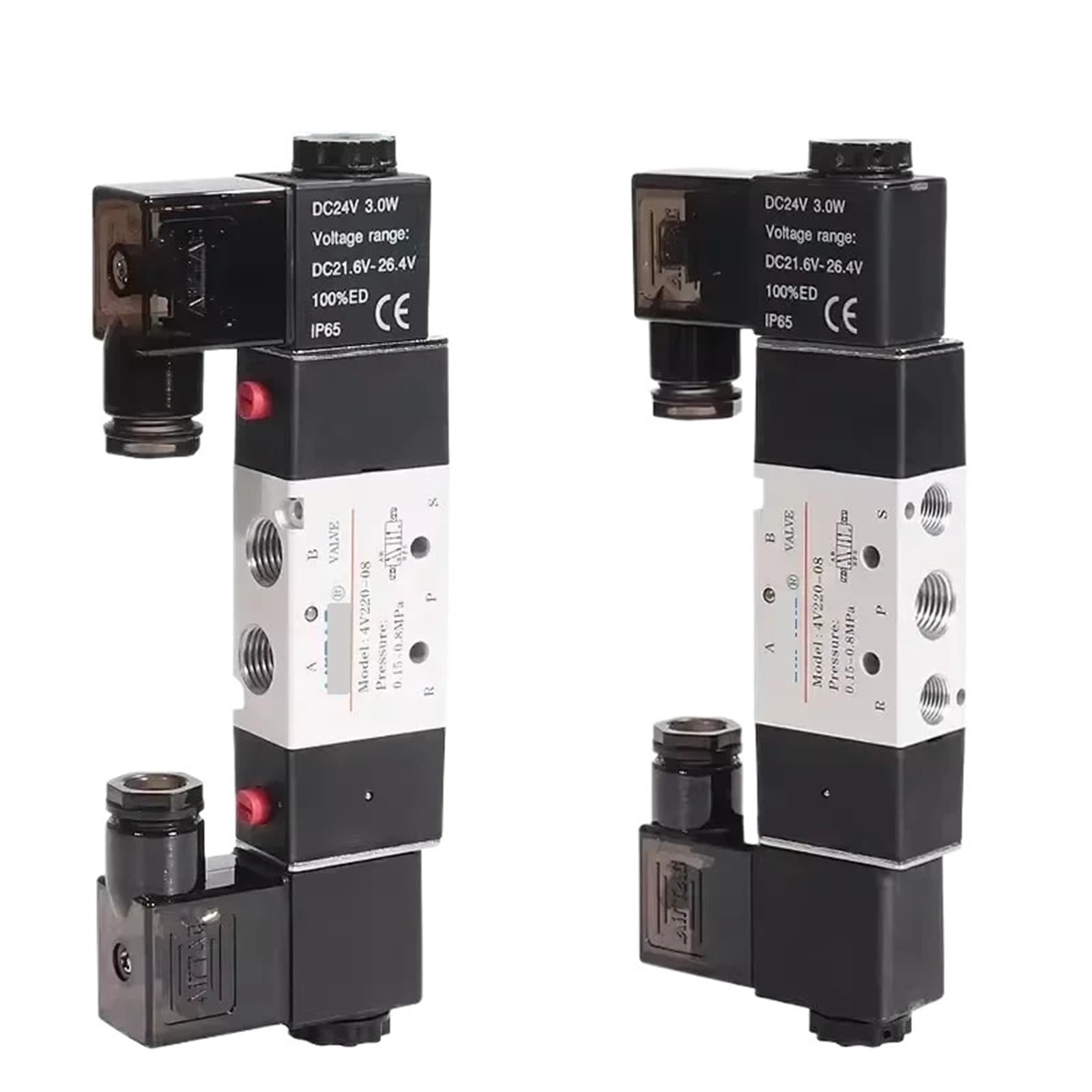 Électrovanne pneumatique 4V220-06 DC24V pour stabiliser la pression des vérins doubles