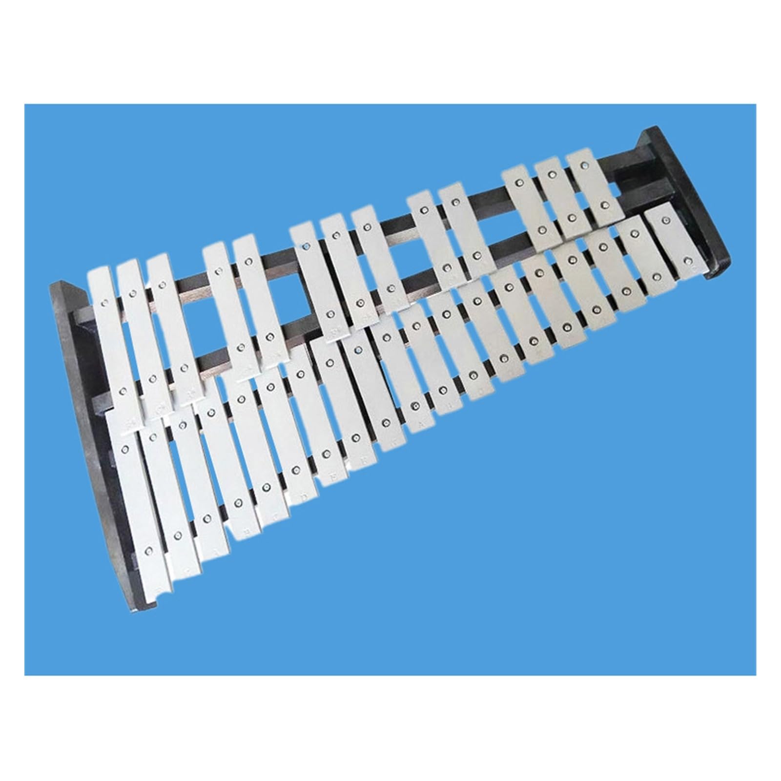 Glockenspiel 32 Note Glockenspiel Pieghevole Portatile Pratico Strumento a percussione con Piastra in Alluminio