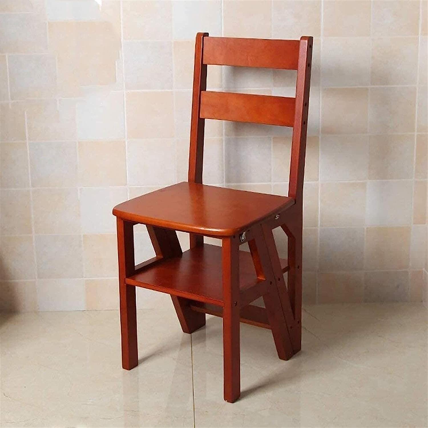 Taburete de escalera OKUOKA para alcanzar estantes altos y cocinar en familia