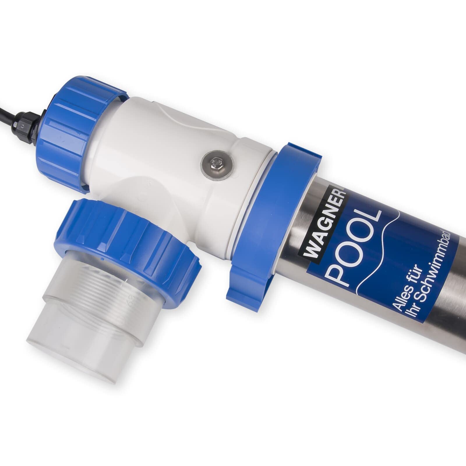 Wagner Pool UV-C Klärer 75 Watt mit Timer - UVC Desinfektion für klares Wasser bei Schwimmbecken bis zu 75.000 Liter