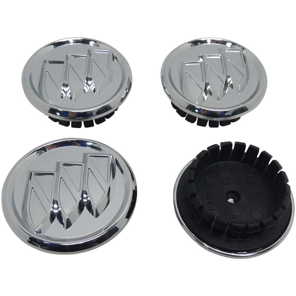 Set of 4 Buick Chrome Center Caps 2.5" LaCrosse Regal Lucerne 9595157 9594955