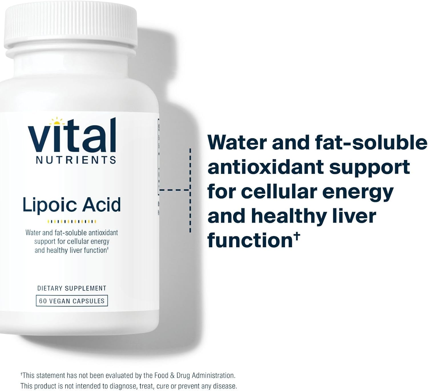 Vital Nutrients Lipoic Acid - 300mg Alpha-Lipoic Acid Antioxidant - ALA Supplement for Healthy Metabolism and Energy - Gluten, Dairy, Soy Free - Non-GMO - 60 Capsules