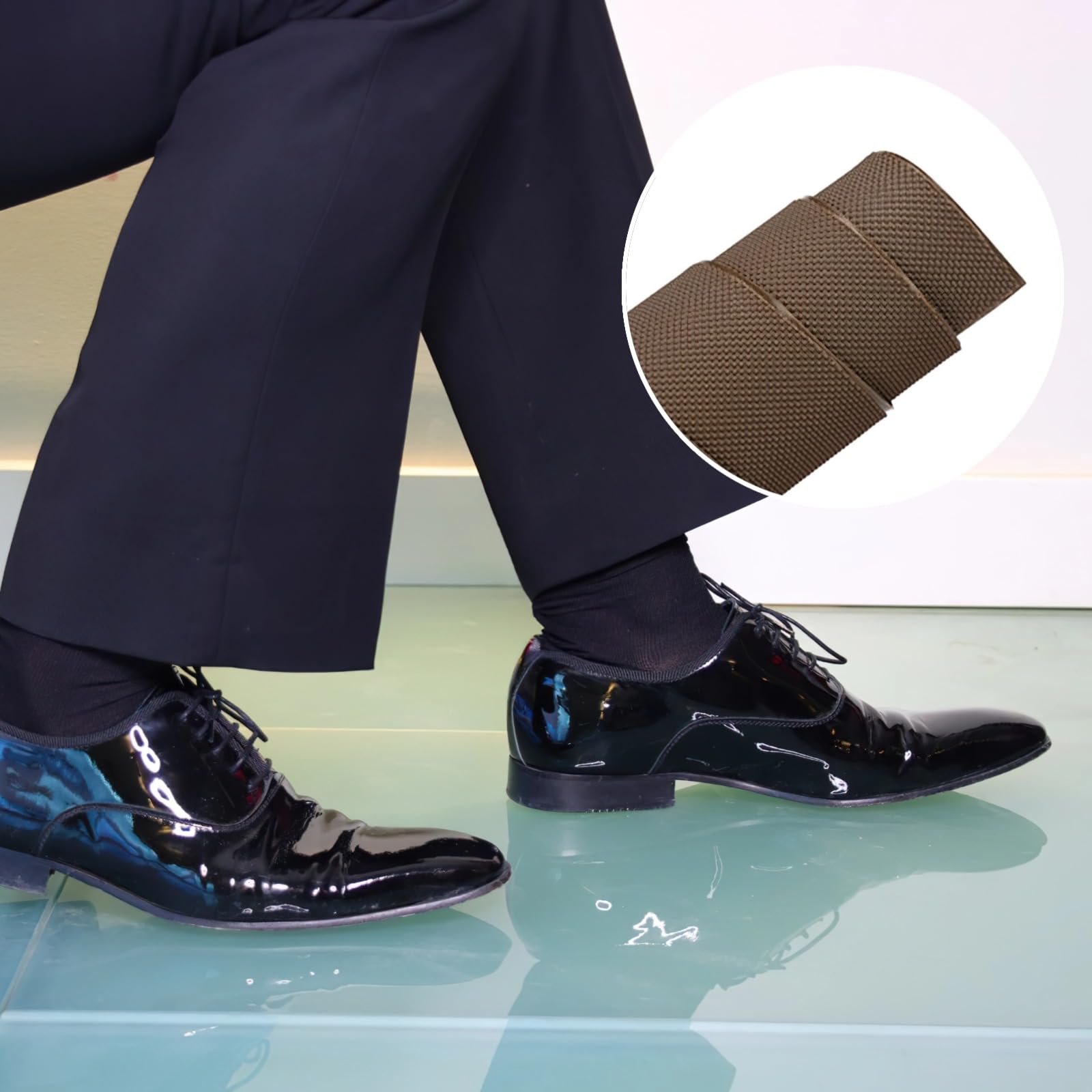High-Heel-Sohlenschützer mit strukturierter Oberfläche, rutschhemmende Gummi-Grip-Pads für Damenschuhe, Schutzaufkleber für die Vordersohle, Schuhreparaturzubehör für Absätze