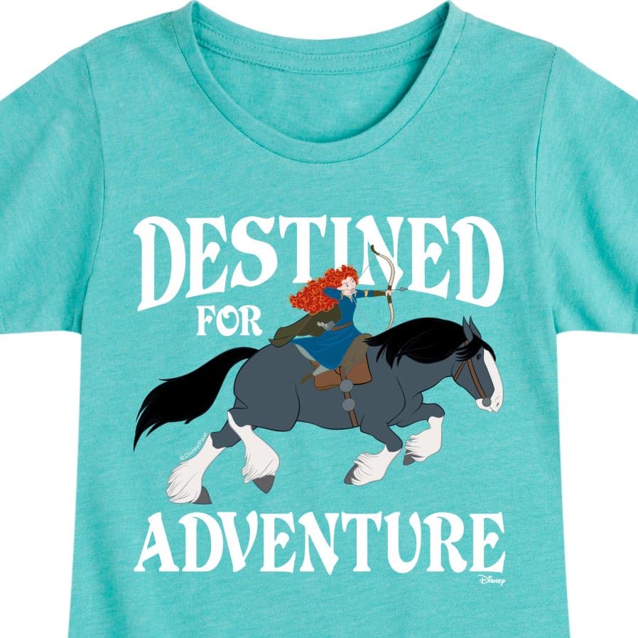 Disney Brave - Merida & Angus Destined for Adventure - Toddler & Youth Girls Short Sleeve Graphic T-Shirt3