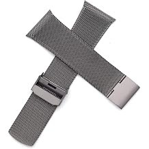 Genuine Leather Watch Strap Titanium Watch Strap Replacement for Skagen - SKW6006 SKW6007 SKW6078 SKW6304 SKW6305