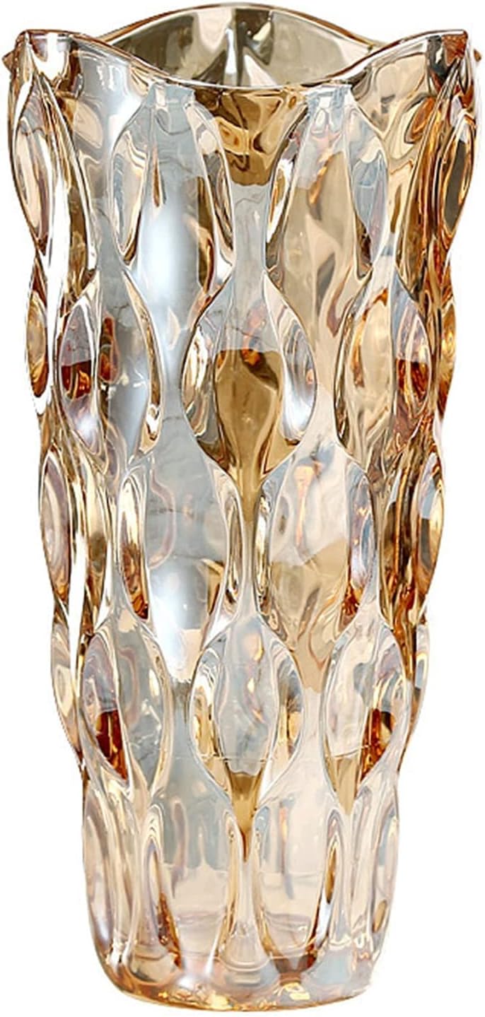 Glass Flower Vase, Modern Minimalist Vase, Nordic Glass Floral Handmade Flower Arrangement Decoration, Hydroponic Ornament for Home Dining Table, Gift for Wedding, Housewarming Party