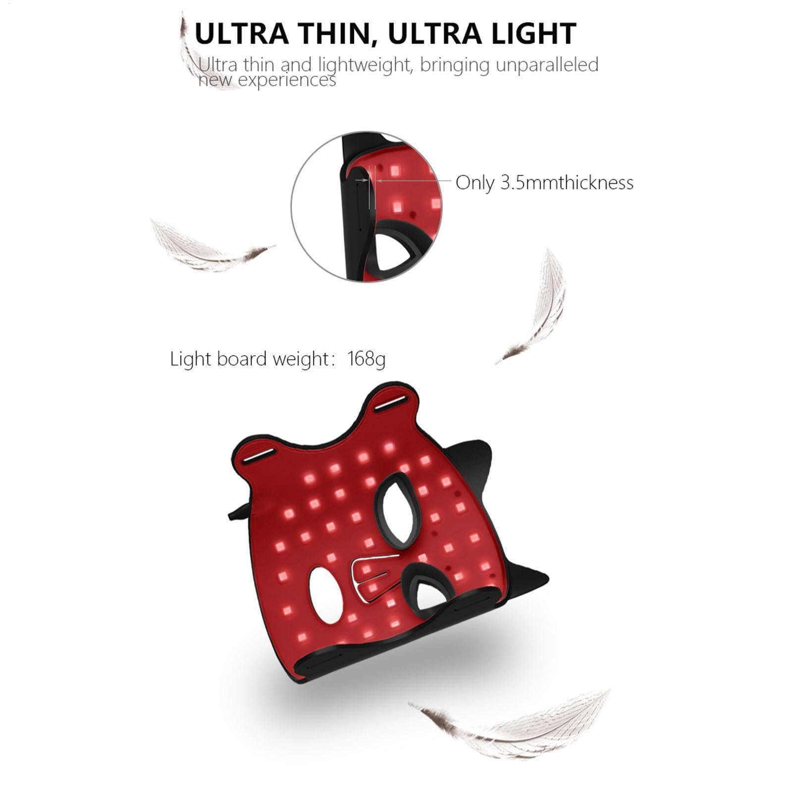 Cuidado de la luz LED de belleza, cubierta facial con luz LED Cuidado de la