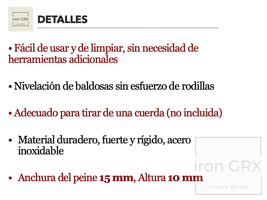 Llana dentada Extensible Regulable - Deslizador de mortero Cajon Plana Peine Caja paleta para Colocación de Baldosas azulejos losas Espátula Dentada extensible con Mango tirador acero galvanizado