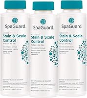 Vista 4 de SpaGuard Control de manchas y incrustaciones para spas y jacuzzis, 1 pinta, fórmula concentrada, evita la formación de escamas, elimina