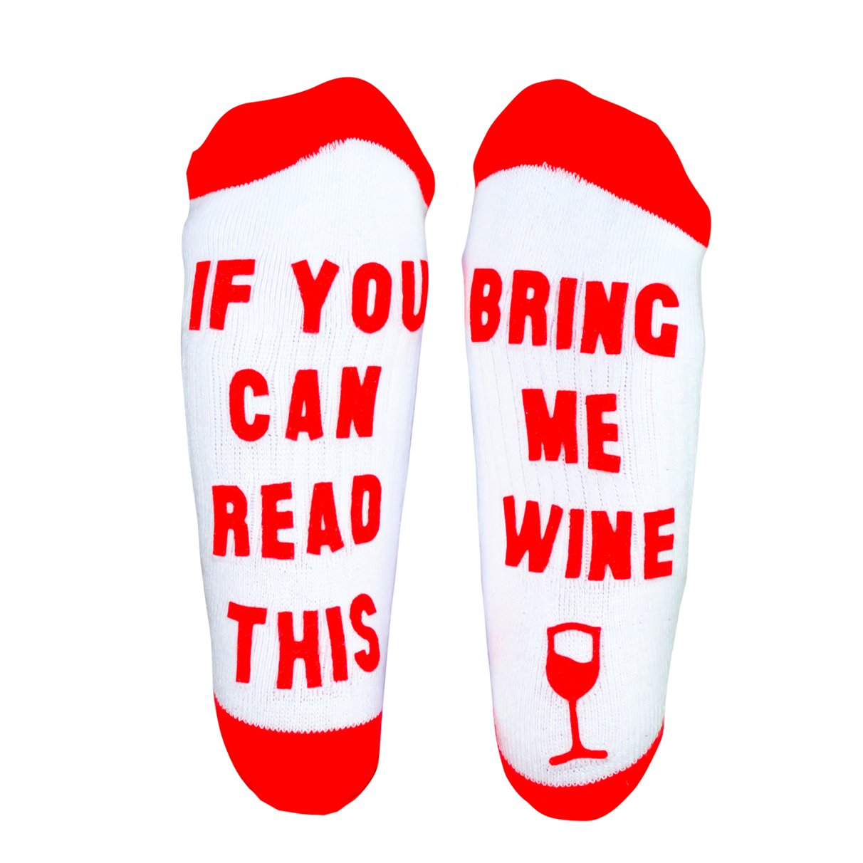 Find Me A Gift Unisex Multicolor Bring Me Wine Socks