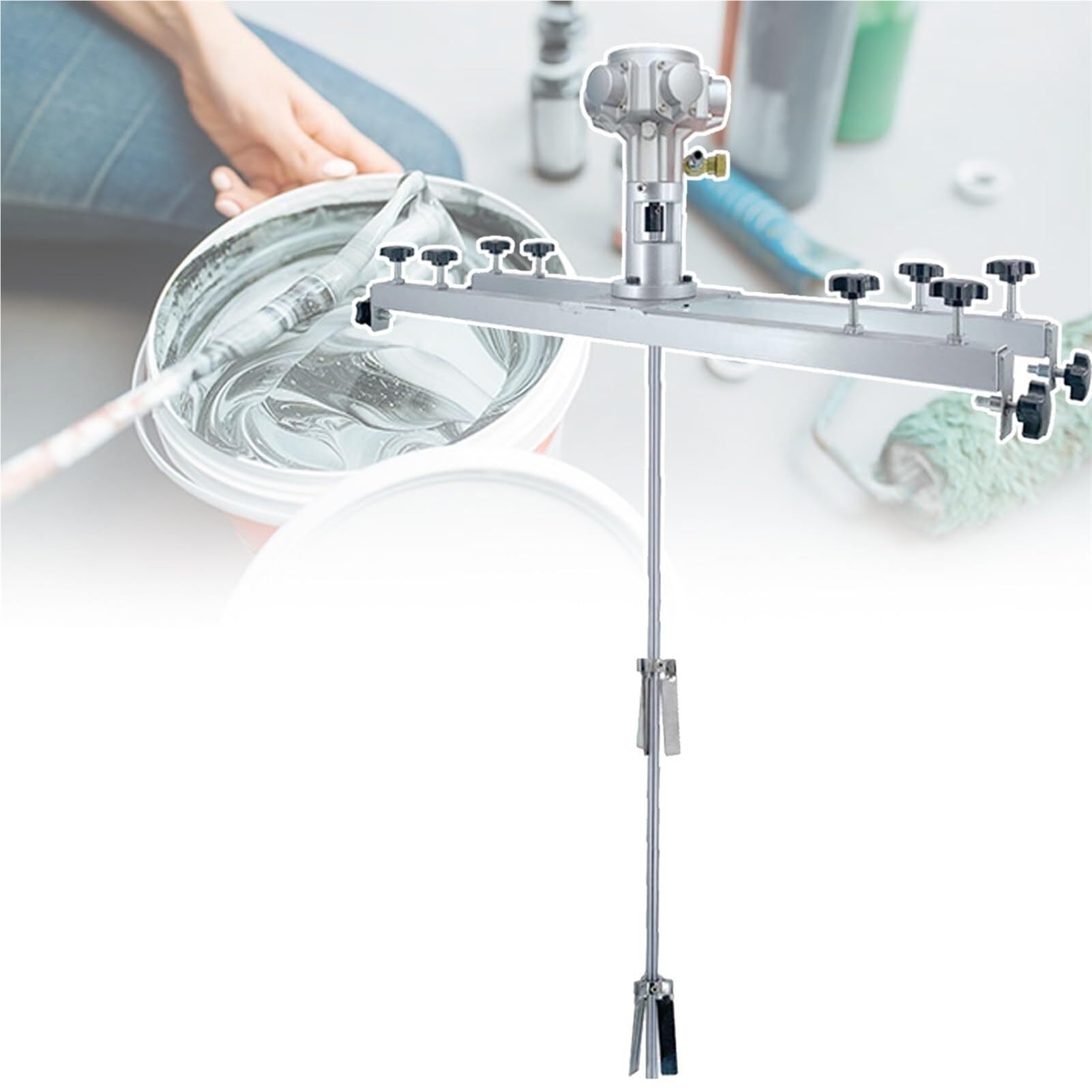 TGBHM Pneumatic Agitator Air Agitator 1000L Paint Mixer Tank Mixer Machine Folding Propeller with Support Hanger,H005