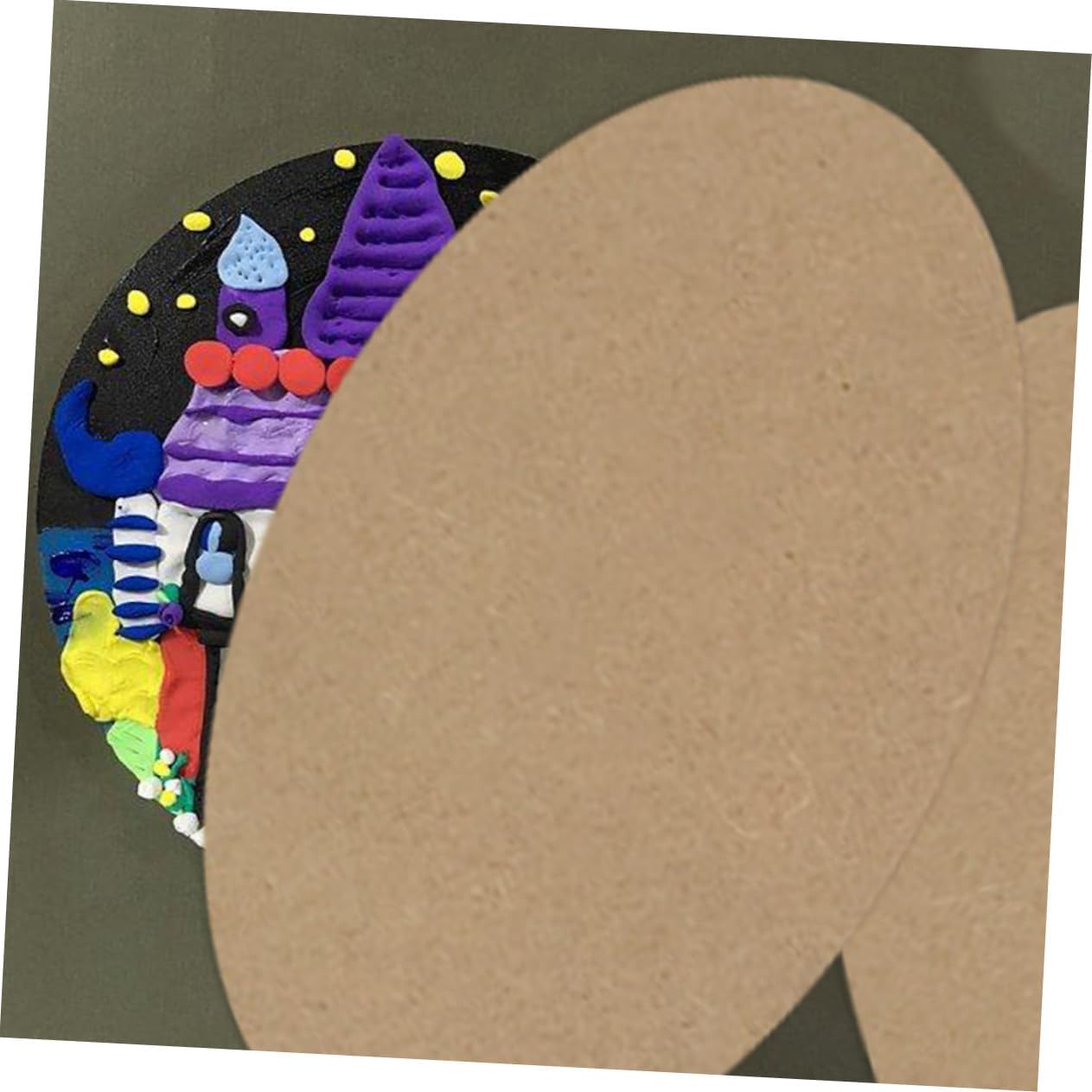 10pcs Wood Clay Crafting Board Natural Wood Pottery Board for DIY Art Projects Small Oval Shape for Sculpting and Creative Expression