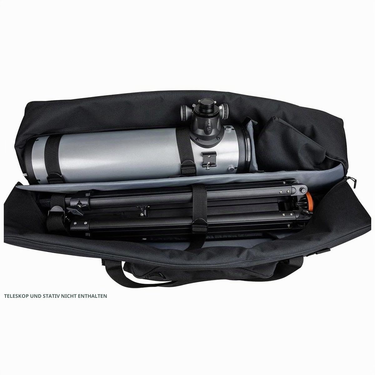 Celestron 94025 40” Full Kit Telescope Bag – Storage & Carry Case for Telescope, Mount, Tripod and Accessories with Configurable Padded Internal Walls and Bonus Accessory Bag, Black