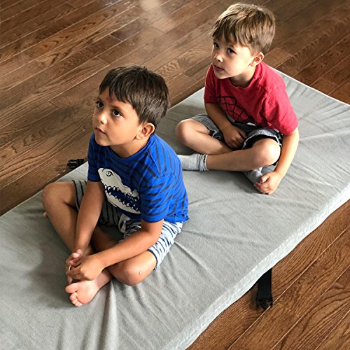 Better Habitat CertiPUR-US Kids DreamReady Solid Memory Foam Floor & Camping Mattress (62 x 26 x 2). 100% Memory Foam Roll Out, Portable Sleeping Pad, Waterproof Cover & Travel Bag. - Thumbnail 6
