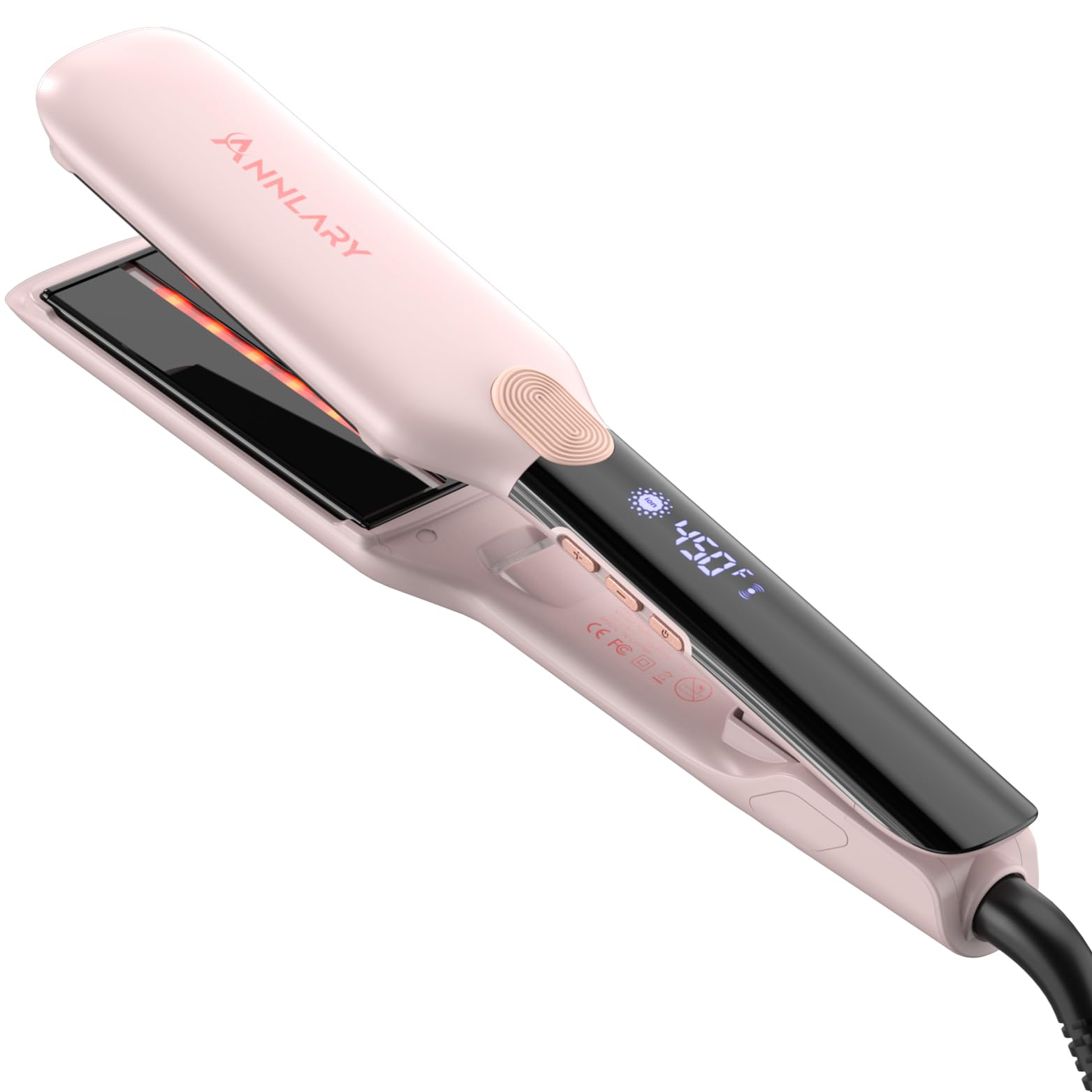 Annlary Hair Straightener 1 Inch Flat Iron and Curler