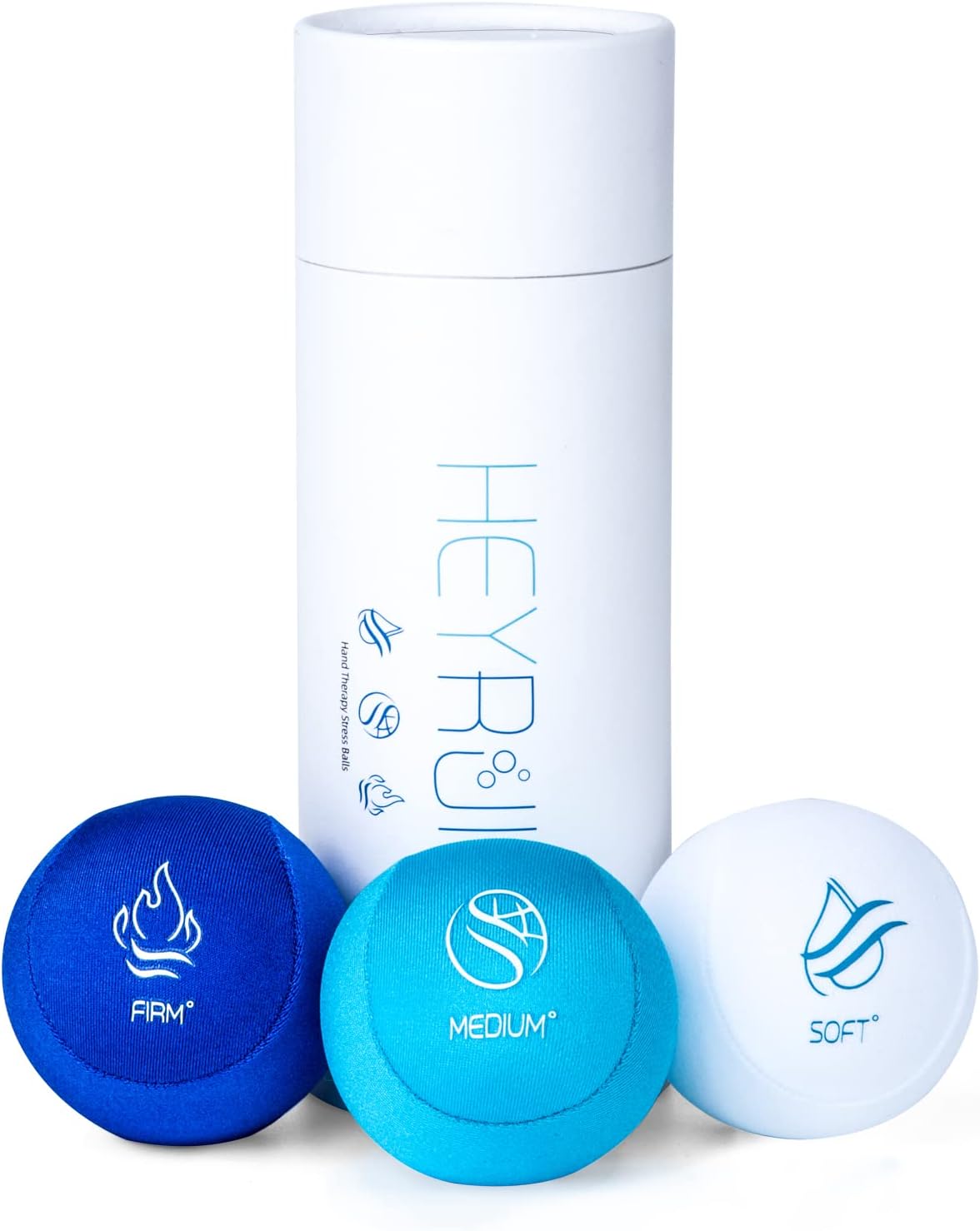 HEYRUIDY Gel Stress Ball Bundle, Stress Balls For Adults Anxiety, 3 Strengths Hand Therapy Ball Relief for Anxiety, Fidget, Tension, Motivational Toys for Adults Gifts, 55mm / 2.2 inch
