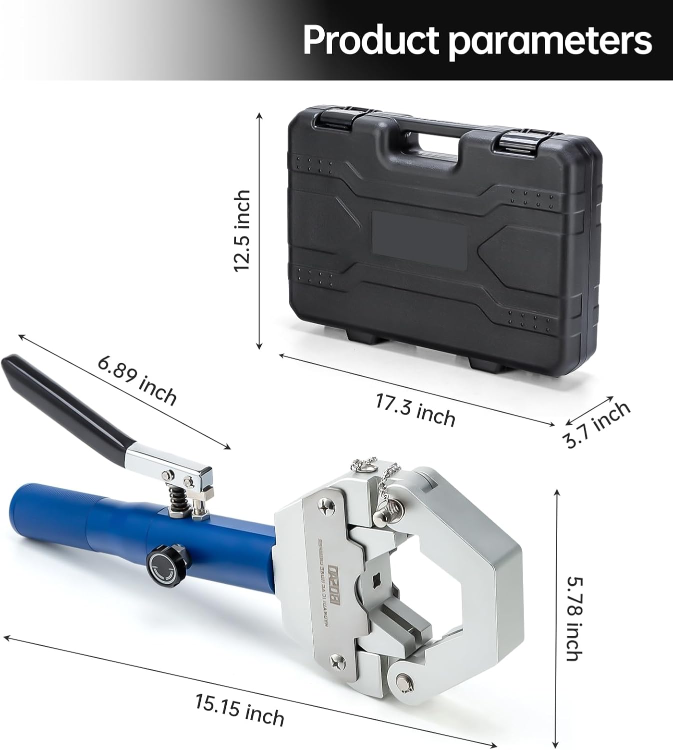 IBOSAD Hydraulic AC Hose Crimper Hydra-Krimp 71500 Manual A/C Hose Crimper Kit Air Conditioning Repaire Handheld Hydraulic Hose Crimping Tool for BH Air Conditioner Hose & Beadlock A/C Fittings