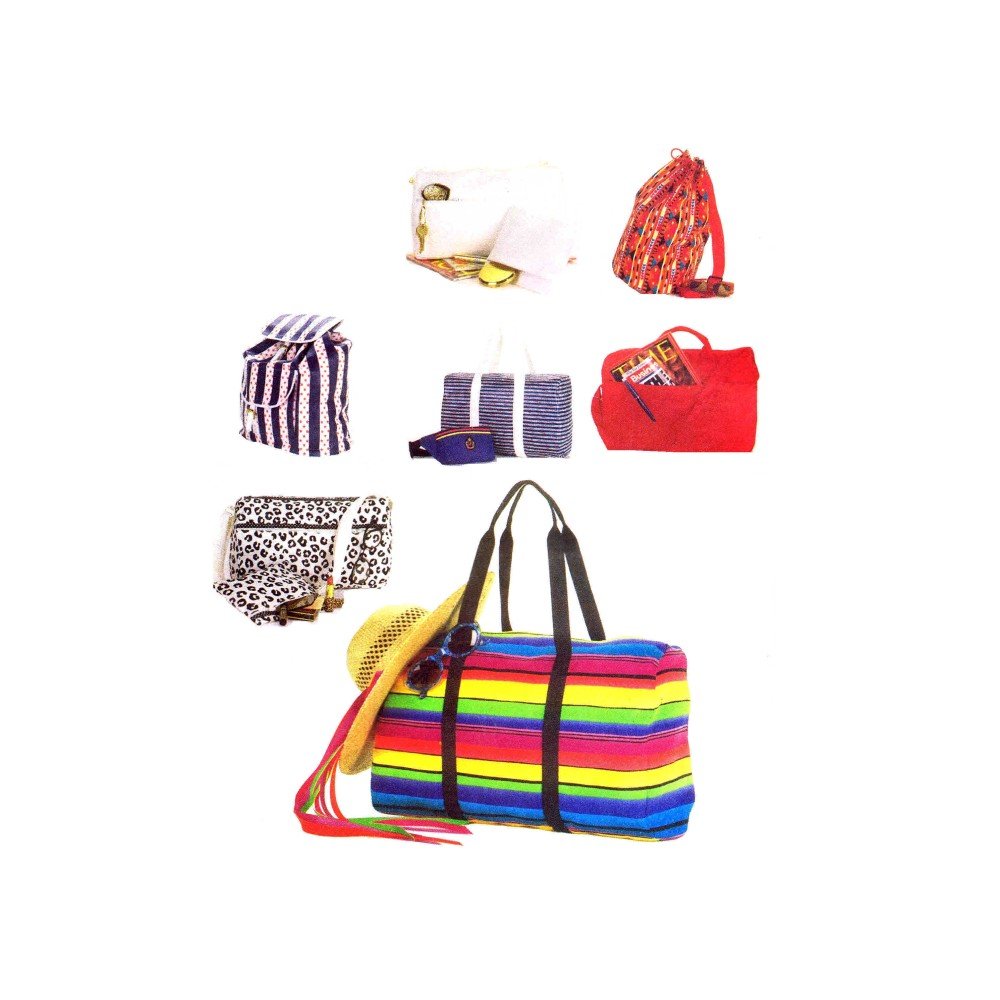 Butterick Sports Bags, Tote Bags, Knapsack, Backpack Sewing Pattern # 6678