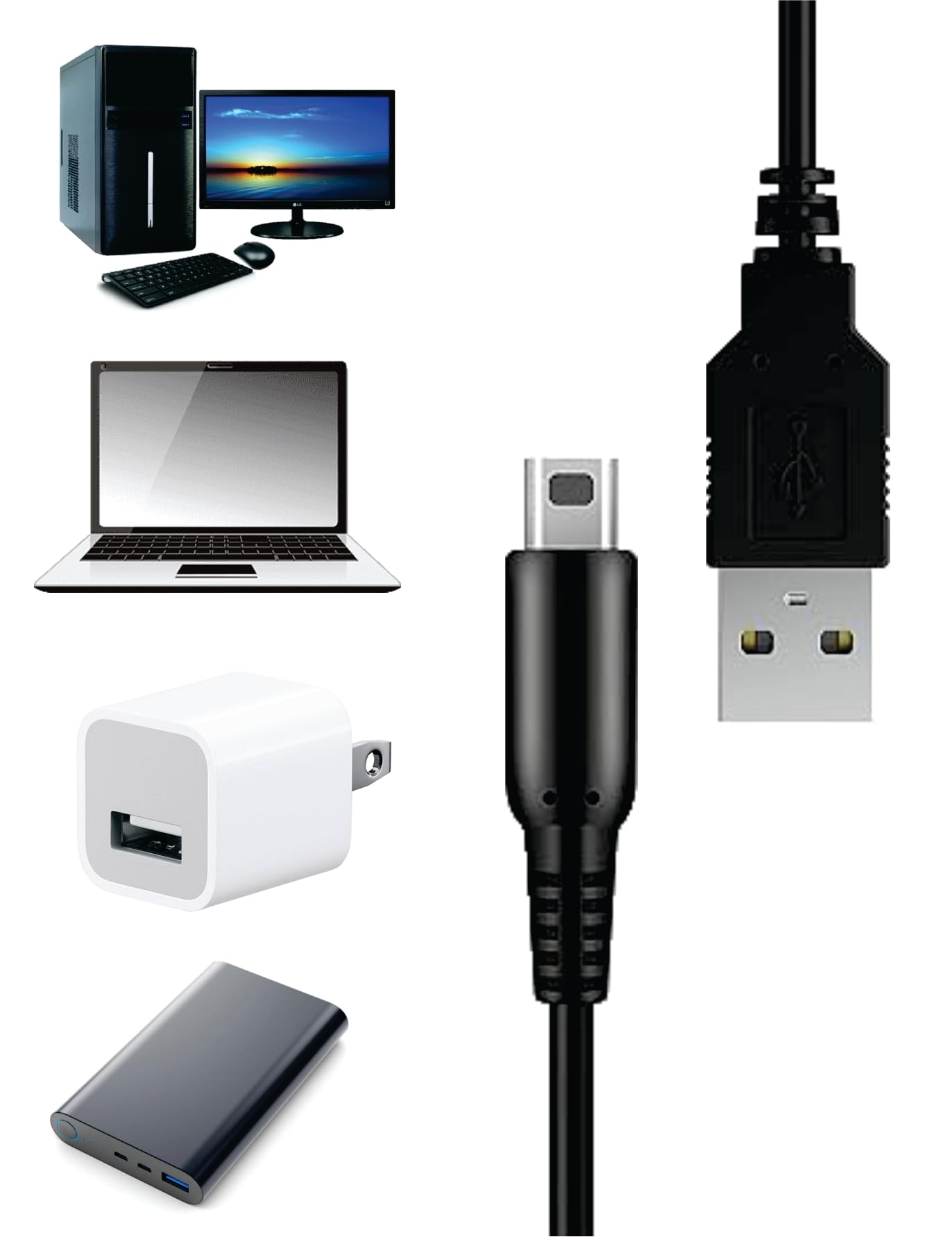 ArobiaSB 1.2M USB Charger Cable for Nintendo DS and DS Lite,Charging Cable for Nintendo DS Lite DSL NDSL — view 5