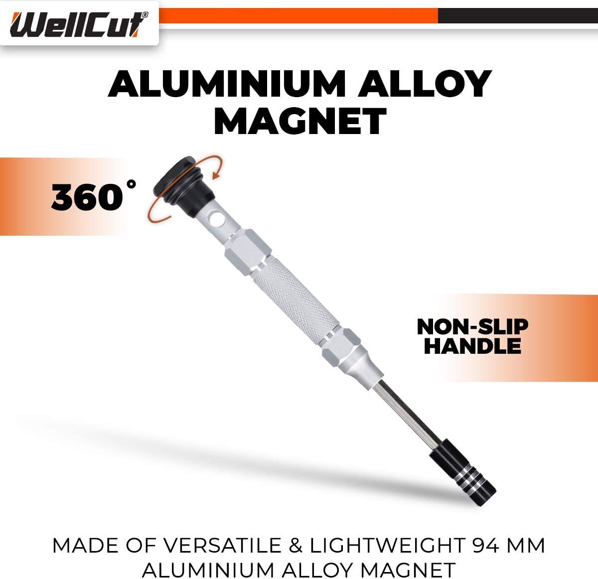 WELLCUT WC-MPS38U - Juego de destornilladores de precisión multiusos con barra de extensión (38 piezas)