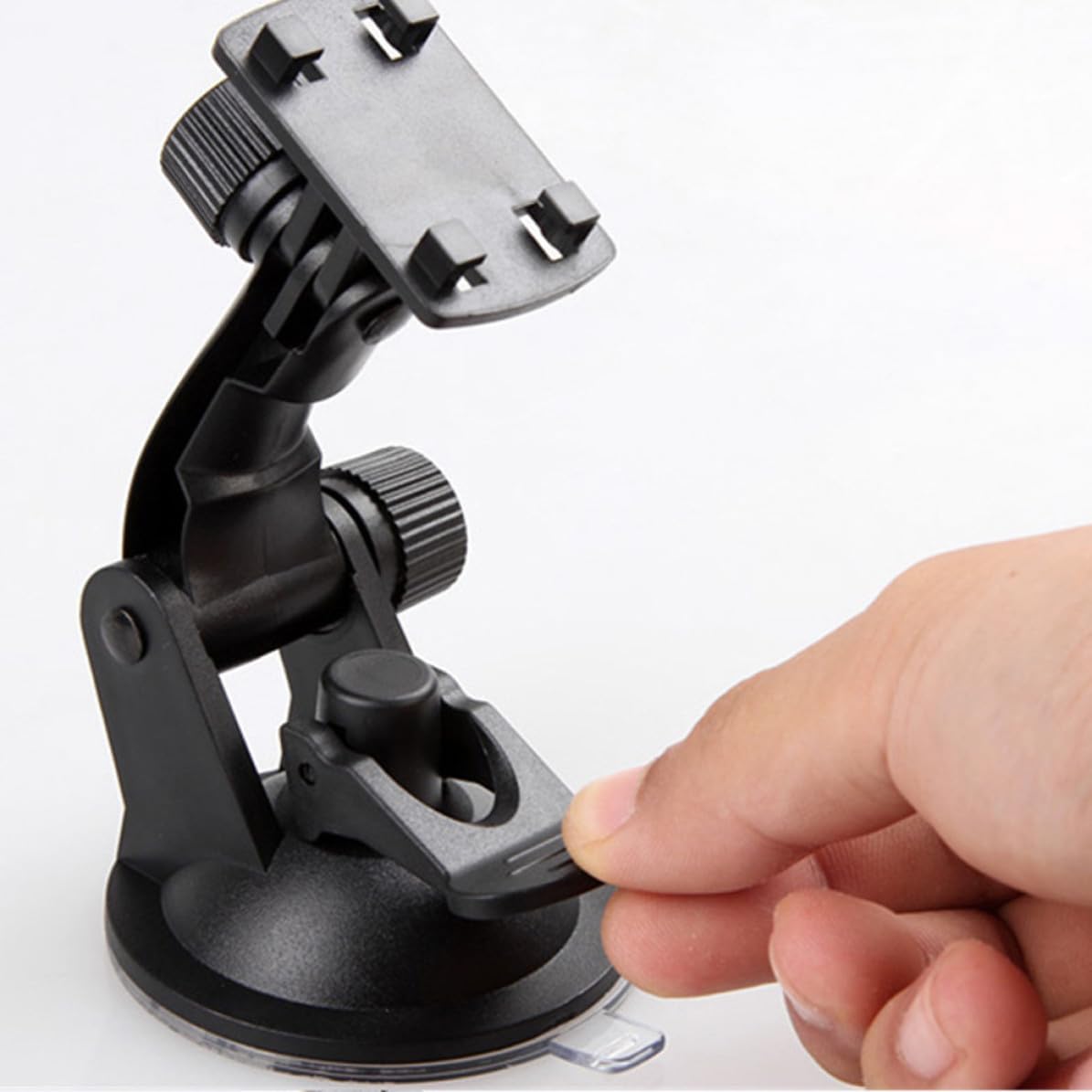 Car Phone Holder for Smart Phones, Long Arm Black ABS PVC image 4