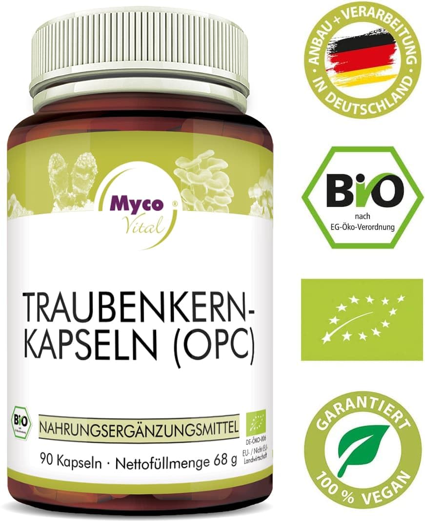 OPC Kapseln | 90 Kapseln hochdosiert | Bio Acerola Pulver, Sanddorn & Weißdorn verstärken die Wirkung | KEIN EXTRAKT