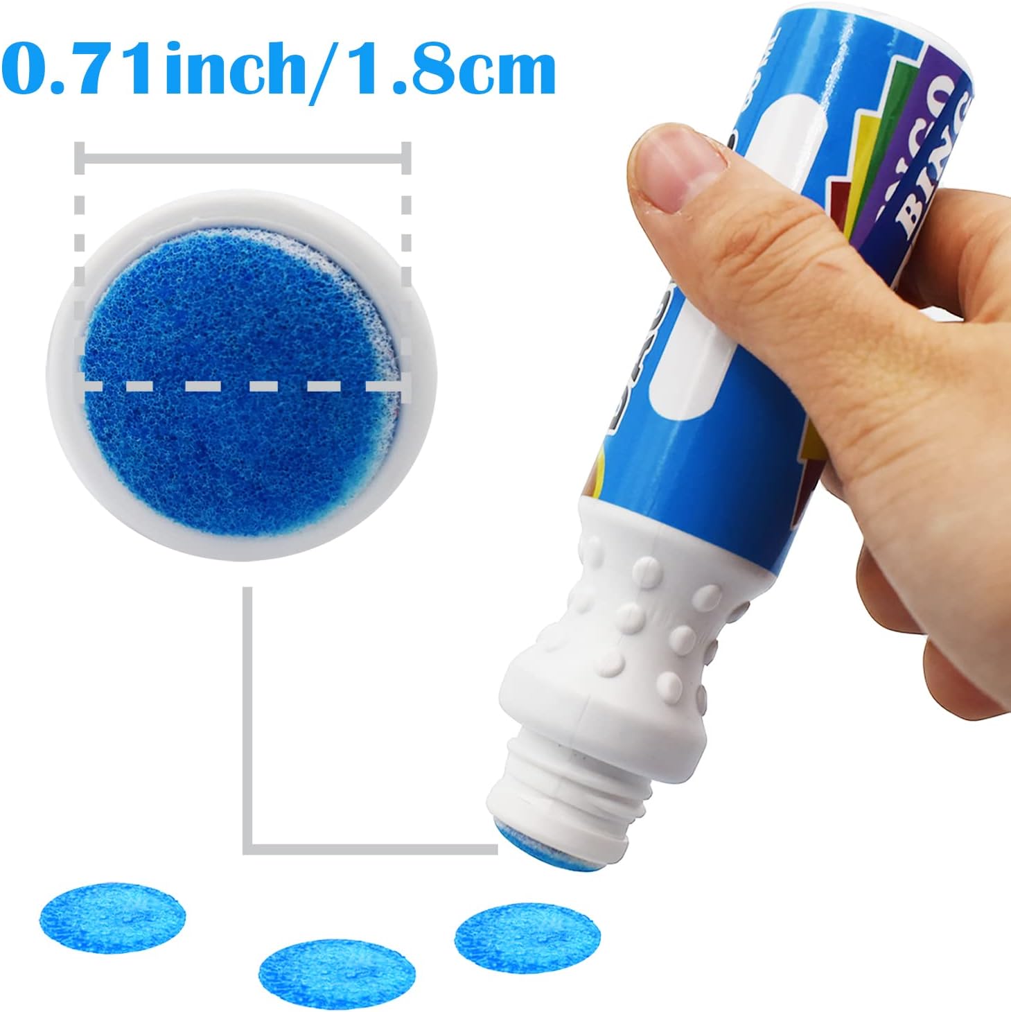 Yuanhe Bingo Daubers Dot Markers - Panit Dotters Bingo Dabbers Mixed Colors Set of 48 Pack-12Colors