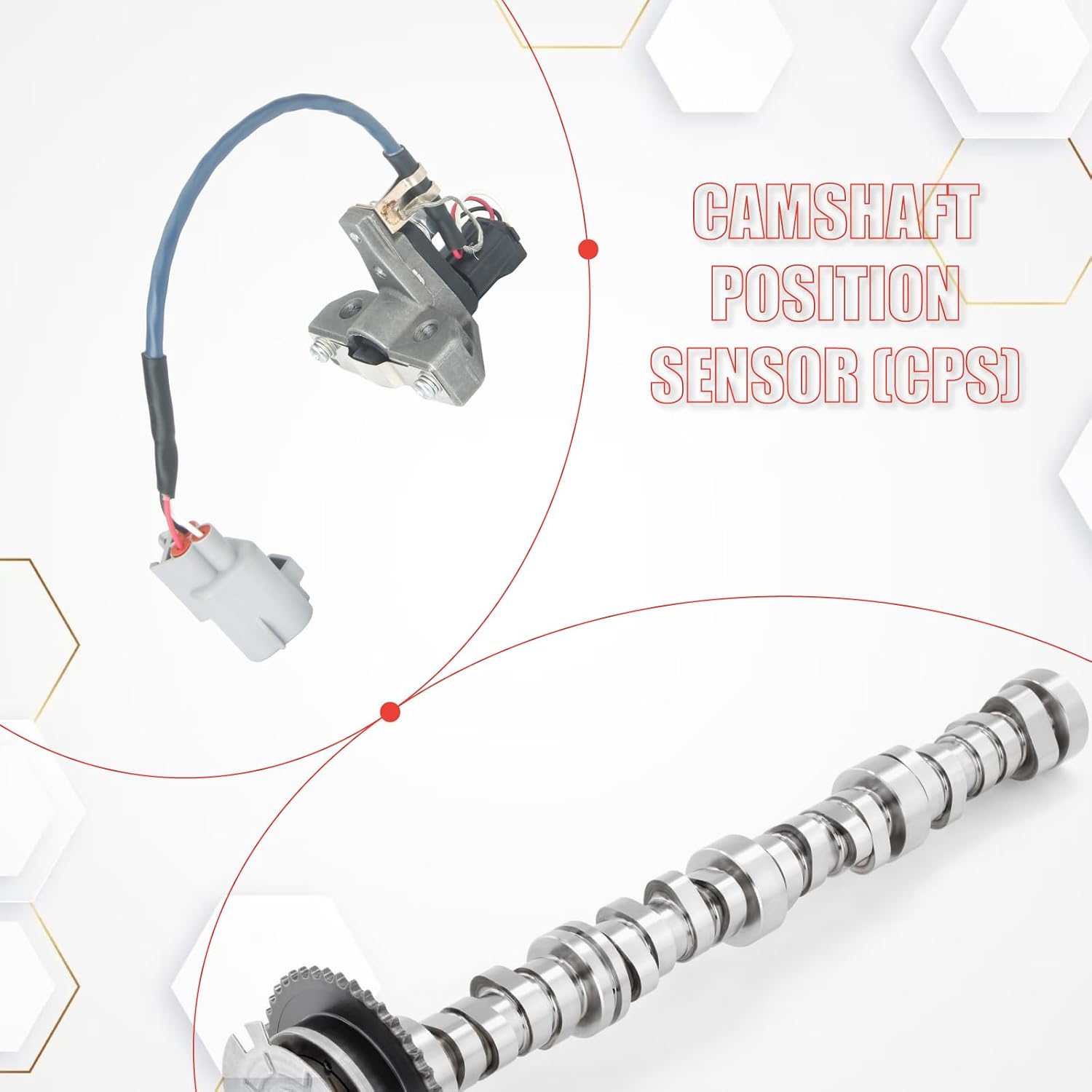 1930050010 Camshaft Position Sensor Replacement for Land Cruiser 2006 2007 LX470 2005-2007 Sequoia 2004-2009 Tundra 2005-2008 GX470 4Runner 2005-2009