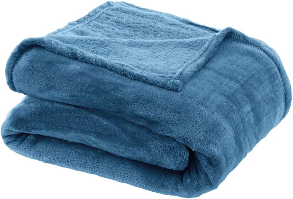 Cobertor, Manta, Toque de seda, 180x220cm, 100% Poliester, Toque macio, 250g/m�, Altihaus, Alta durabilidade, Elegante, Conforto t�rmico (Petr�leo)