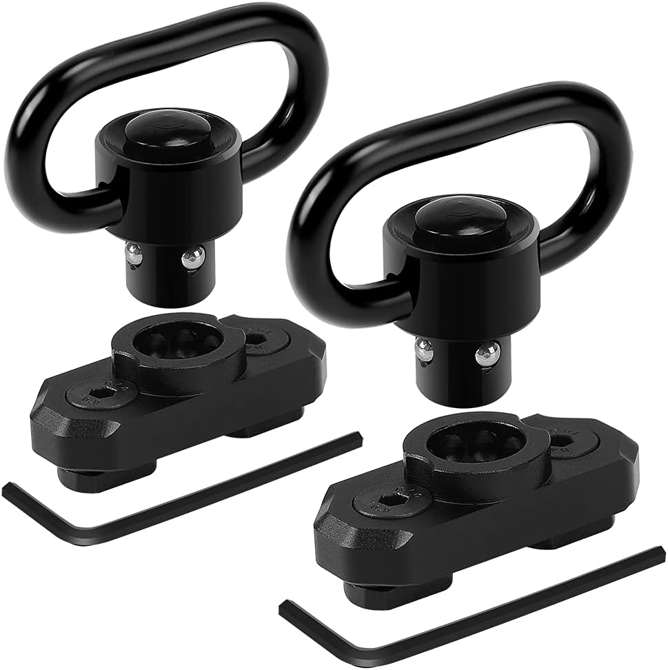REERON Two Point Traditional QD Sling 1.25" 2 Point Sling Swivels Mounts for M-Rails